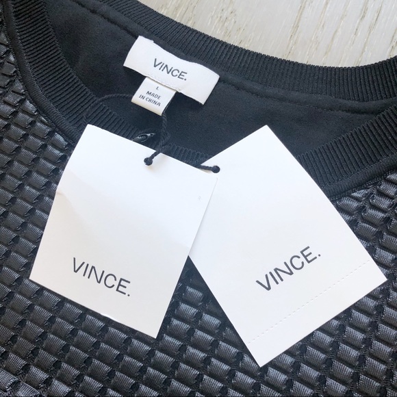 NWT VINCE Large Black Sequin Sleeveless Top - Picture 4 of 8